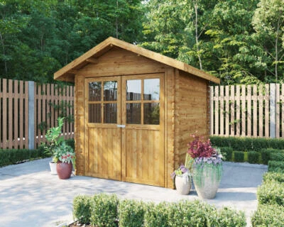 Gartenhaus Linz Imprägnierung - 2x2m, 19mm || Holzhaus, Gerätehaus, Blockhaus - Bild 1 von 2