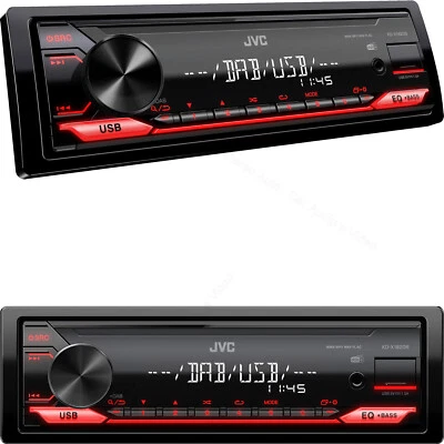 AUTORADIO 1 din JVC FM DAB+ USB Stereo Auto Mp3 Flac Aux-In USCITE RCA Subwoofer - Immagine 1 di 4