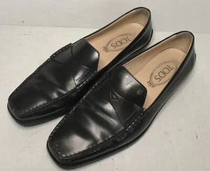 Tod's Gommino Dark Brown Leather Driving Penny Bar Loafer Womens 7us - Picture 1 of 10