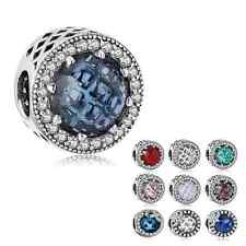 Wow Charms Silver 925 Charm Jewelry Crystal Zircon Beads Birthday Gift fo Women.