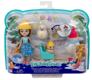 BRAND NEW ENCHANTIMALS 6 INCH DOLL SNOWMAN FACE OFF CHARACTER SET