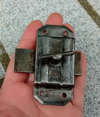 Ancienne Targette / verrou / loquet de porte en Fer. - Photo 1/4