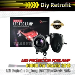 LED Projector Foglamp 6000K For Mazda 2018 - Picture 1 of 10