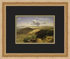 Jose Maria Velasco View of the Valley of Mexico Custom Framed Print