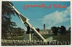 University Of Toledo Rocket Landscape Student Union Snyder Building OH Postcard - Picture 1 of 2