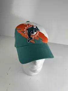 VTG Reebok Miami Dolphins Splash Hat Size S/M Made In Bangladesh - Picture 1 of 8