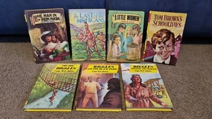 Vintage Dean & Son Ltd Books x 7. Mohicans, Biggles, Little Woman, Iron Mask!!! - Picture 1 of 6