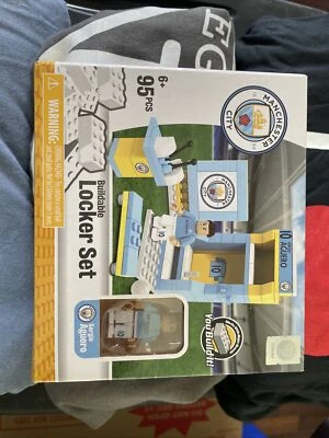 EPL Manchester City Sergio Aguero Football 95-Piece Buildable Locker Set BNIP - Image 1 of 4
