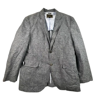 Blazer Jos A Bank Reserve Hombre L 44R Azul Parches en el Codo Ajuste a Medida Puño de Cirujano Foto 1 de 4