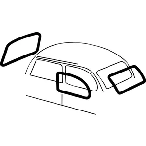 Cal Look Window Rubber Kits, For Super Beetle 73-77 Dunebuggy & VW - Picture 1 of 1