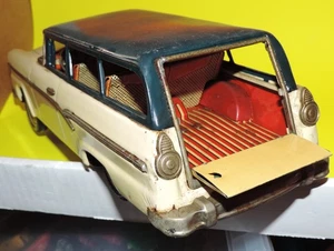 BANDAI FORD 1955 COUNTRY KOMBI AUTO BLECH REIBUNGS SPIELZEUG JAPAN - Bild 1 von 14