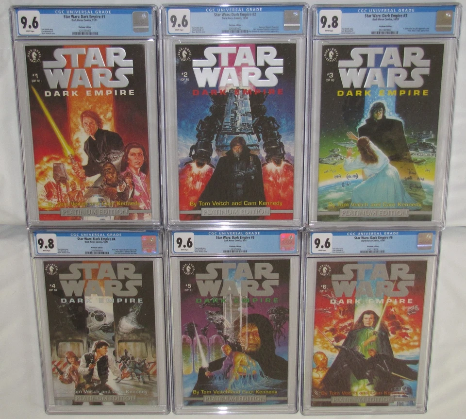 Star Wars 1-6 1993 Dark Empire Platinum Limited Edition CGC 9.6/9.8 FreeShipping - Image 1 of 4