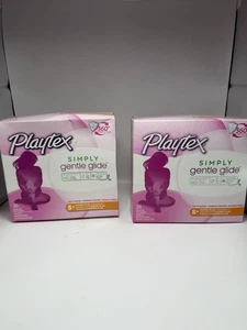 2er Pack Playtex Simply Gentle Glide unparfümierte Tampons super saugfähig 36 Stück - Bild 1 von 4