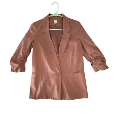 Blazer LC Lauren Conrad para mujer 4 - Mangas fruncidas - Rosa suave - Oficina profesional - Usado en excelente estado Foto 1 de 4
