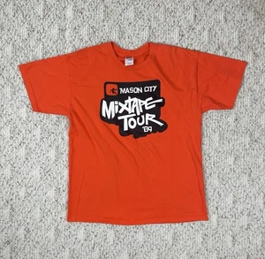 Sz Large Men’s 2009 And 1 Mixtape Tour Shirt Orange Dr Dunkenstein And One Iowa - Picture 1 of 7