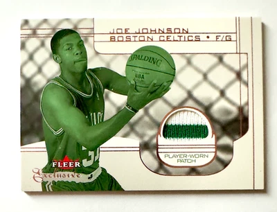 Joe Johnson 2001-02 Fleer Exclusivo Parche Camiseta Novato, Celtics, Suns, Hawks Foto 1 de 2