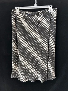 Venezia Jeans Midirock Gr. 18 20 Pull On 29" lang elastischer Bund schwarz mit Punkten - Bild 1 von 5