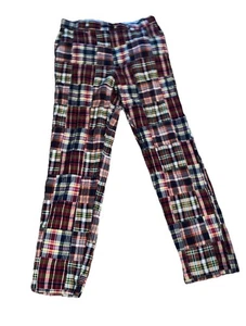 Brooks Brothers 346 Pantalone Madras Classico Patch Uomo 34(33)x32 - Foto 1 di 6