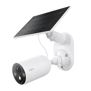 TP-Link 𝗧𝗮𝗽𝗼 SolarCam 2K, Outdoor Battery Camera w/Solar Panel Base, Wireles - Picture 1 of 9