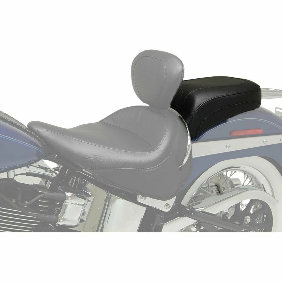 Asiento trasero Mustang ancho vintage para Mustang Wide Solo en Harley FLSTN 2005-17 Foto 1 de 1