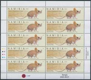 Estampillas de Namibia 2023 MNH Sengis de Namibia musarañas mamíferos 10v M/S hojas completas - Imagen 1 de 3