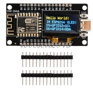 USB-C NodeMCU ESP8266 Development Board w/0.96" OLED Display Module - Picture 1 of 4