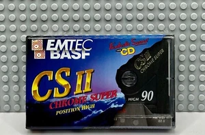 NASTRO CASSETTE BASF/EMTEC CHROME SUPER II CS II 90 1995 TIPO II (SIGILLATO) - Foto 1 di 3