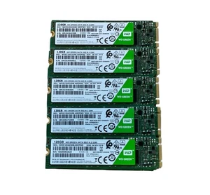 Lot of 5 Western Digital WDS120G2G0B WD Green 120 GB SSD, SATA, M.2 2280 (E72) - Picture 1 of 3