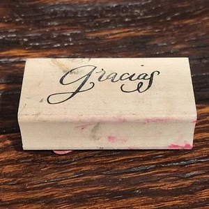 Rubber Stamp Gracias - Picture 1 of 4