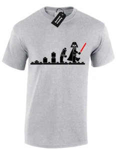 DARTH BRICKS EVOLUTION KIDS CHILDRENS T SHIRT TOP STAR TROOPER STORM WARS JEDI - Picture 1 of 8