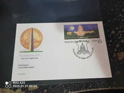 1989 U.S. Preprinted Postcard Scott # UX138 Fleetwood FDI - Image 1 of 2