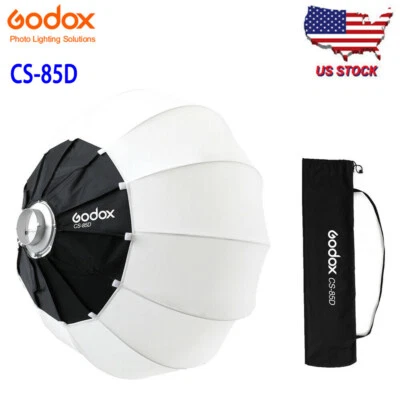 US Godox CS-85D 85cm Bowens Collapsible Lantern Softbox Fr AD400pro AD600BM SL60 - Image 1 of 4