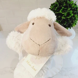 NEW Mon Ami Allie The Sheep Lamb White Soft Fluffy Hand Puppet - Bild 1 von 12