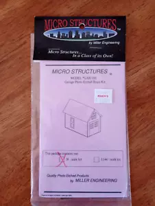 Micro Structures byMiller Engineering Gar-100, foto garage ottone bordato scala N - Foto 1 di 1