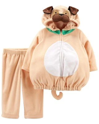 Carters Pug Costume Size 3/6 6/9 12 18 or 24 Months Brand New 2 Piece Fleece Set - Image 1 of 3