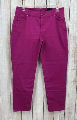 Pantalones de mezclilla Lane Bryant The Jegging rosa talla 16 ajustados al tobillo nuevos con etiquetas extra elásticos Foto 1 de 4