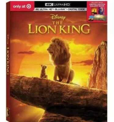 The Lion King (4K HD + Bluray) Target Gallery Book Exclusive / New Sealed Disney - Imagem 1 de 4