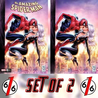 🔥🕷 AMAZING SPIDER-MAN #13 TONY DANIEL Trade Dress & Virgin Variant BLACK CAT