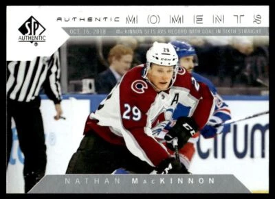 2018-19 SP AUTHENTIC MOMENTS Nathan MacKinnon Colorado Avalanche #112 - Image 1 of 2