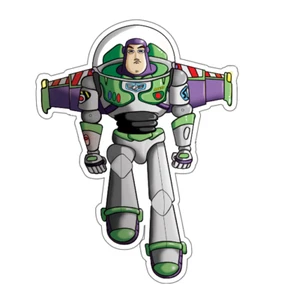 8x7 cm 3 piezas Buzz Lightyear pegatinas de vinilo computadora portátil teléfono móvil libros impermeables - Imagen 1 de 3