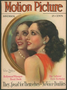Motion Picture Magazine November 1929 Lupe Velez~Greta Garbo~Carole Lombard - Picture 1 of 8