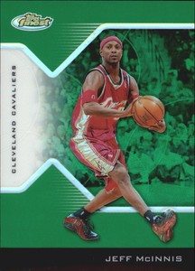 2004-05 Finest Refractors Green Cavaliers Basketball Card #54 Jeff McInnis/49