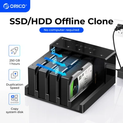 ORICO 5 Bay SATA External Hard Drive Docking Station 2.5/3.5" HDD/SSD DOCK HUB - Image 1 of 4