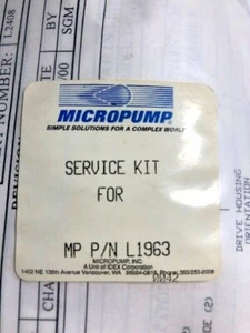 MICROPUMP SERVICE KIT FOR MP P/N L1963 - Picture 1 of 1