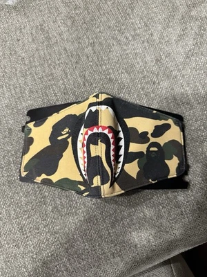 Bape A Bathing Ape 1st Camo Shark Face Mask Fw19 Yellow Brand New No Package - Image 1 of 2