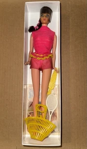 Vintage BARBIE TALKING Doll #1115 Side Ponytail Brunette Hair No Pull String - Picture 1 of 23