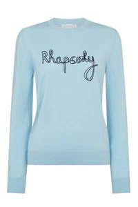 Bella Freud Rhapsody Chainstitch Jumper Fifth Element Blue Size Medium - Picture 1 of 8