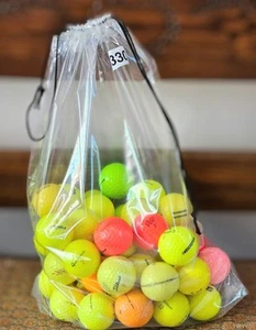 Assorted Brands Grade 3A Mixed Used  Recycled Golf Balls Bright Colors #49 - Picture 1 of 5