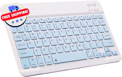 Ultra-Slim Bluetooth Keyboard Portable Mini Wireless Keyboard Rechargeable for A - Image 1 of 4