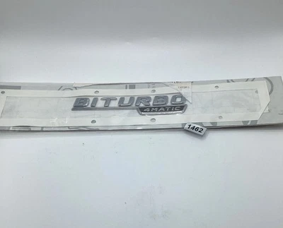 Emblema guardabarros OEM BITURBO 4MATIC AMG A2058172601 MERCEDES C43 E43 GLC43 GLE43 Foto 1 de 4